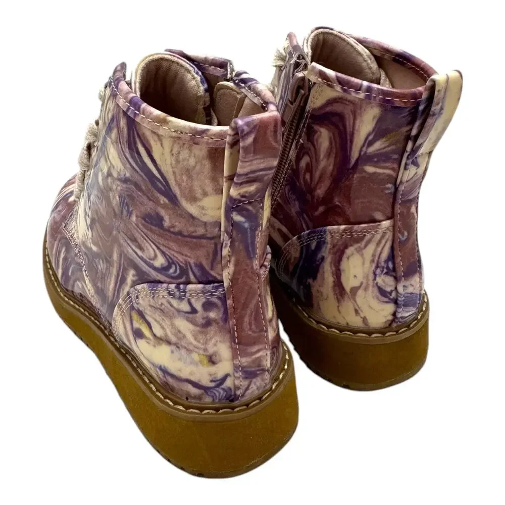 Steve Madden Joliviaa Boots Purple Marble 13